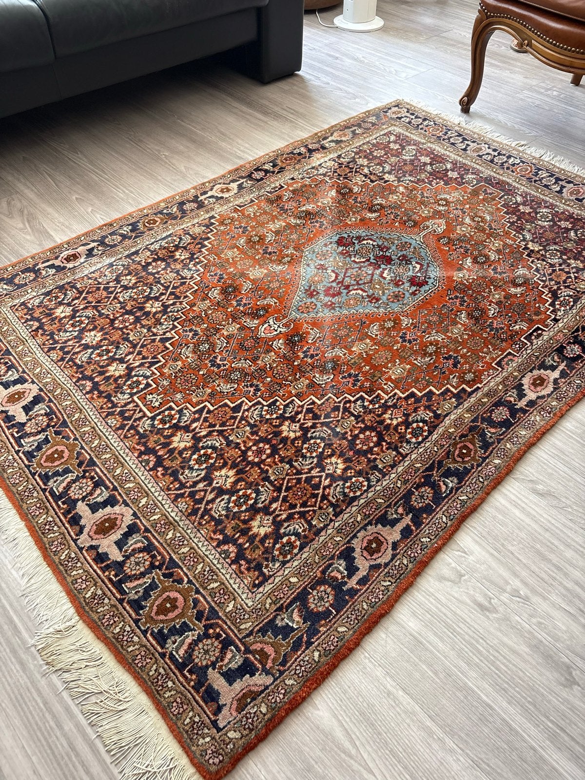 Prachtig Perzisch tapijt met certificaat, Ophalen, 100 tot 150 cm, Zo goed als nieuw, 150 tot 200 cm