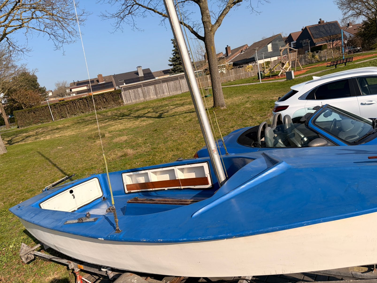 Open zeilboot met trailer “vreiheid” of schakel, Ophalen of Verzenden, Gebruikt, Overige typen, Zeilboot
