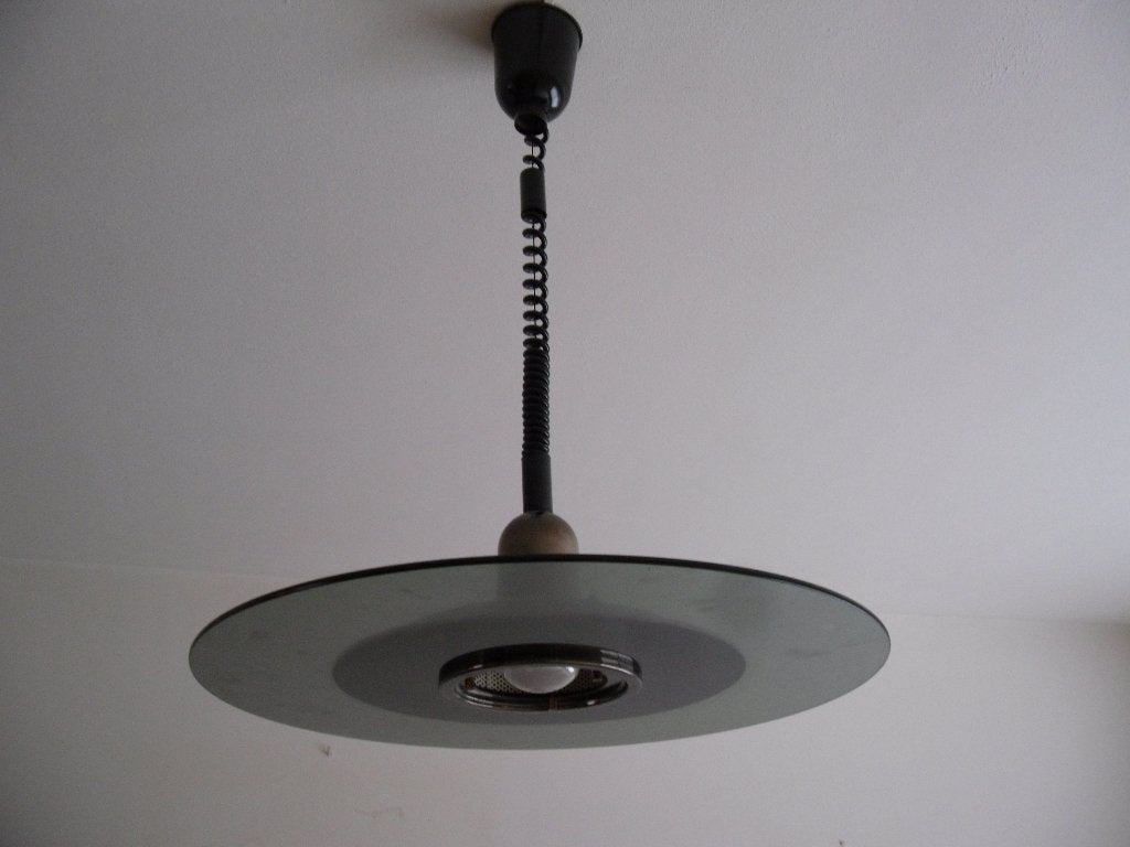 Glazen design plafond lamp, Huis en Inrichting, Ophalen of Verzenden, Zo goed als nieuw, Glas