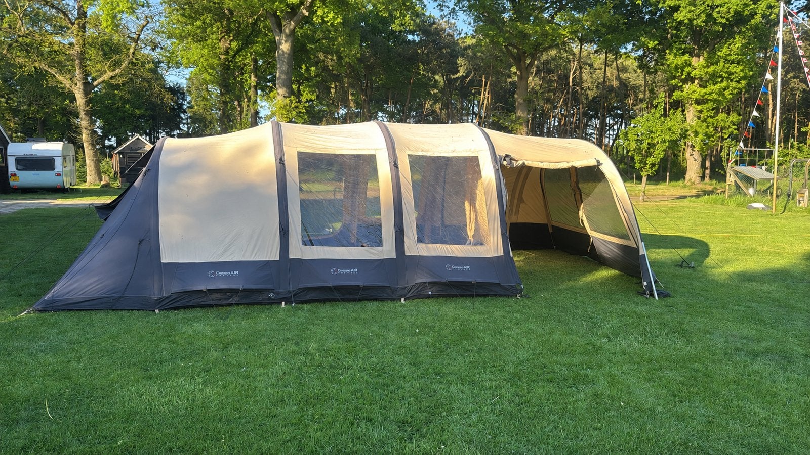Bardani Airwolf 380 TC tent opblaas, Ophalen, Zo goed als nieuw
