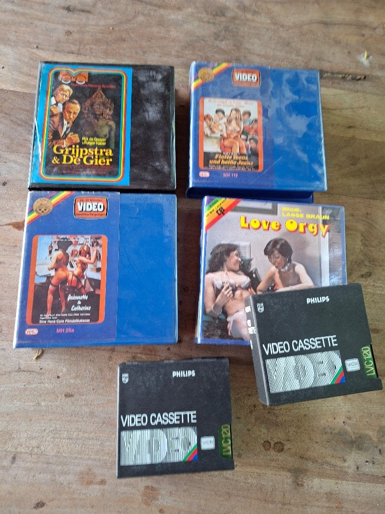Vintage erotische LVC VCR Videocassettes, Vanaf 18 jaar, Gebruikt, Overige genres, Ophalen of Verzenden