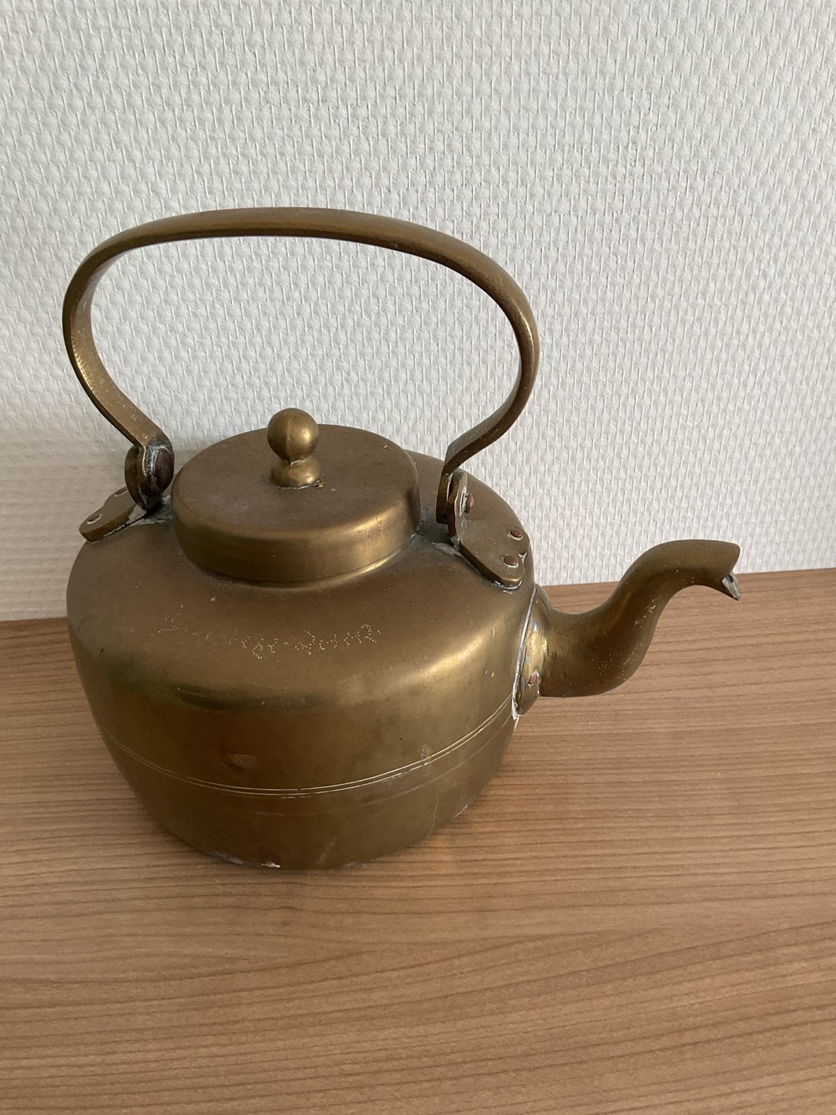 Antieke Koperen Theepot / Ketel, Ophalen of Verzenden, Koper