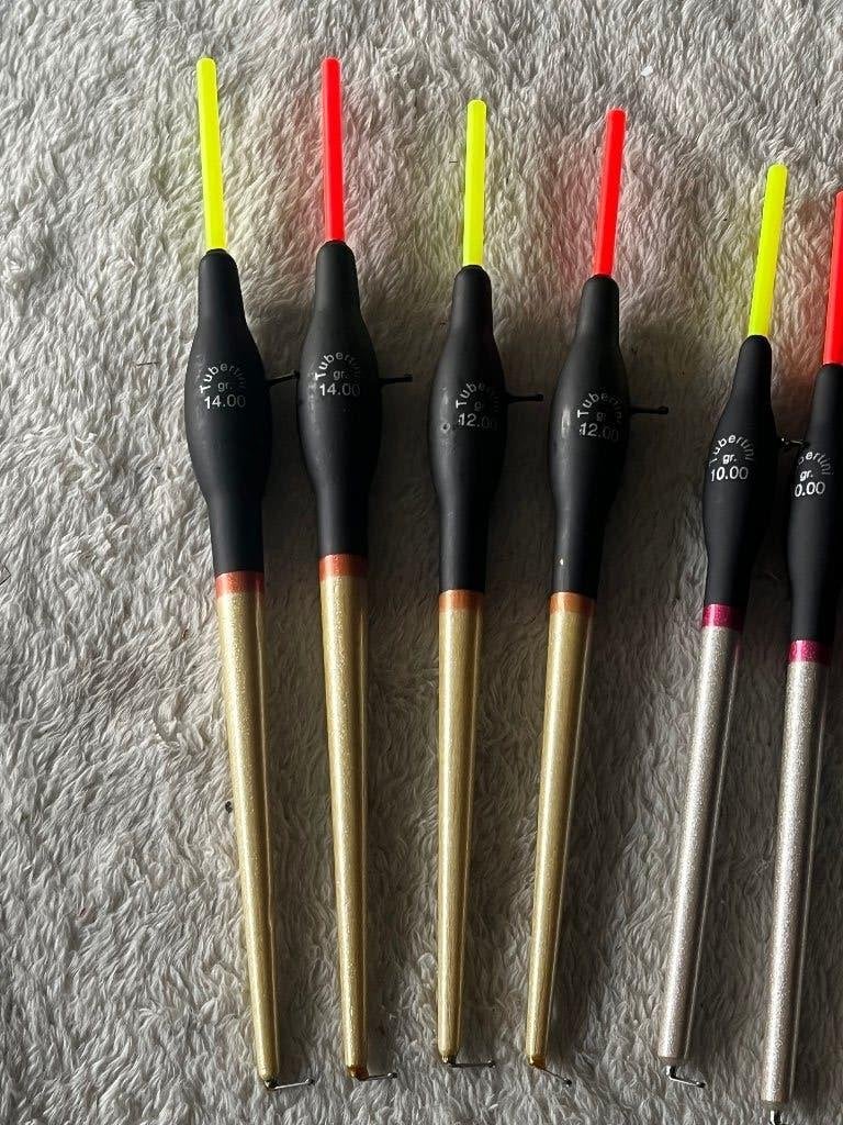 adv 191 / NIEUW serie 8 dobbers voor breeklichtjes TUBERTINI, Ophalen of Verzenden, Nieuw, Dobber of Lood