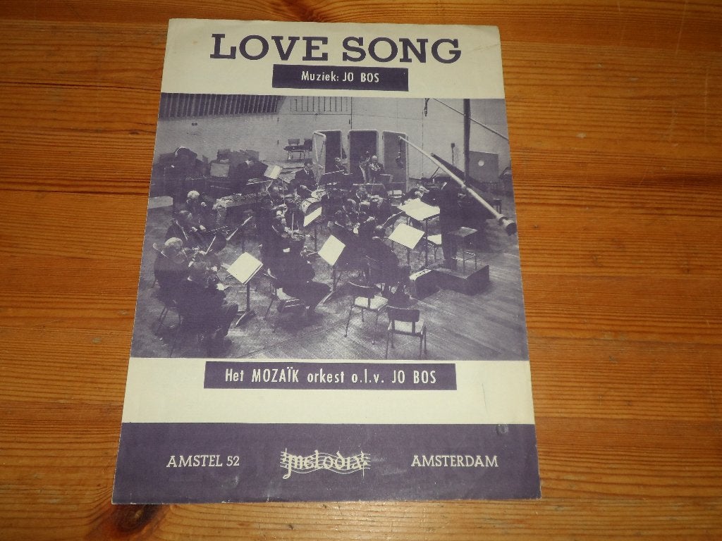 Love song - jo bos - het mozaik orkest, Muziek en Instrumenten, Gebruikt, Gitaar, Ophalen of Verzenden, Artiest of Componist