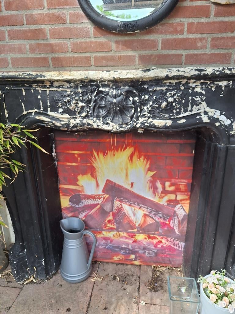 Gipsen schouw, onderhoud nodig, gratis af te halen, Ophalen