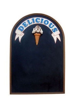 Icecream menubord - krijtbord schrijfbord ijs, Ophalen, HorecaBeelden, Overige typen, Nieuw