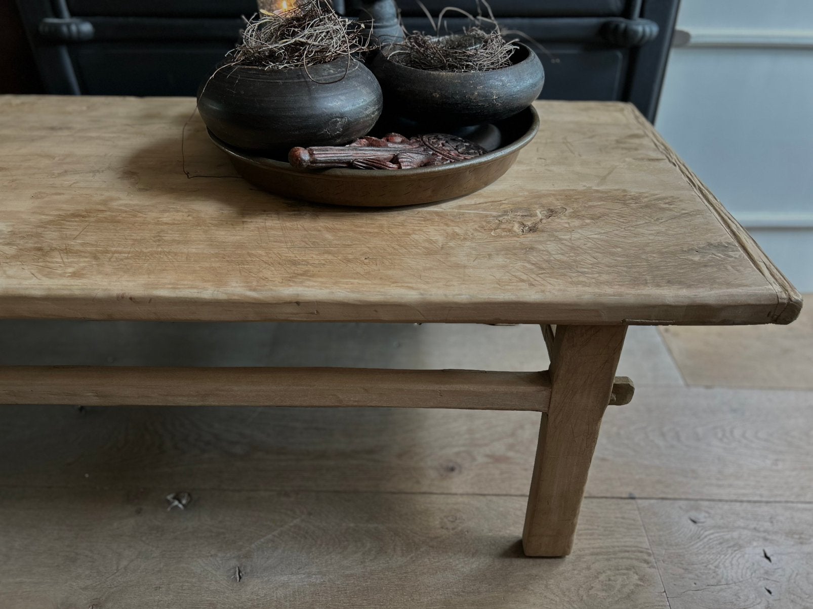 Chinese elmwood salon tafel bijzettafel bankje oosters s, Ophalen