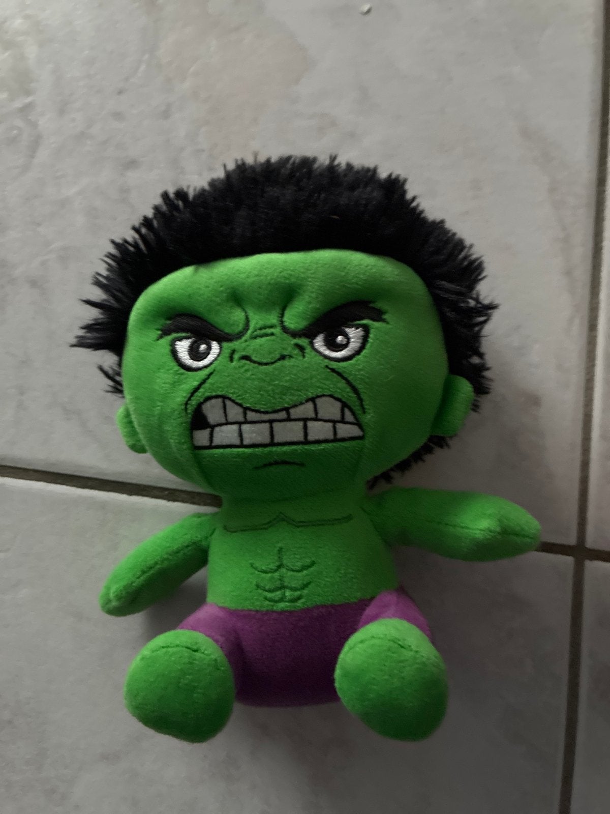 Hulk Knuffel - Zittend - 18 cm, Overige merken, Overige karakters, Overige typen, Ophalen of Verzenden