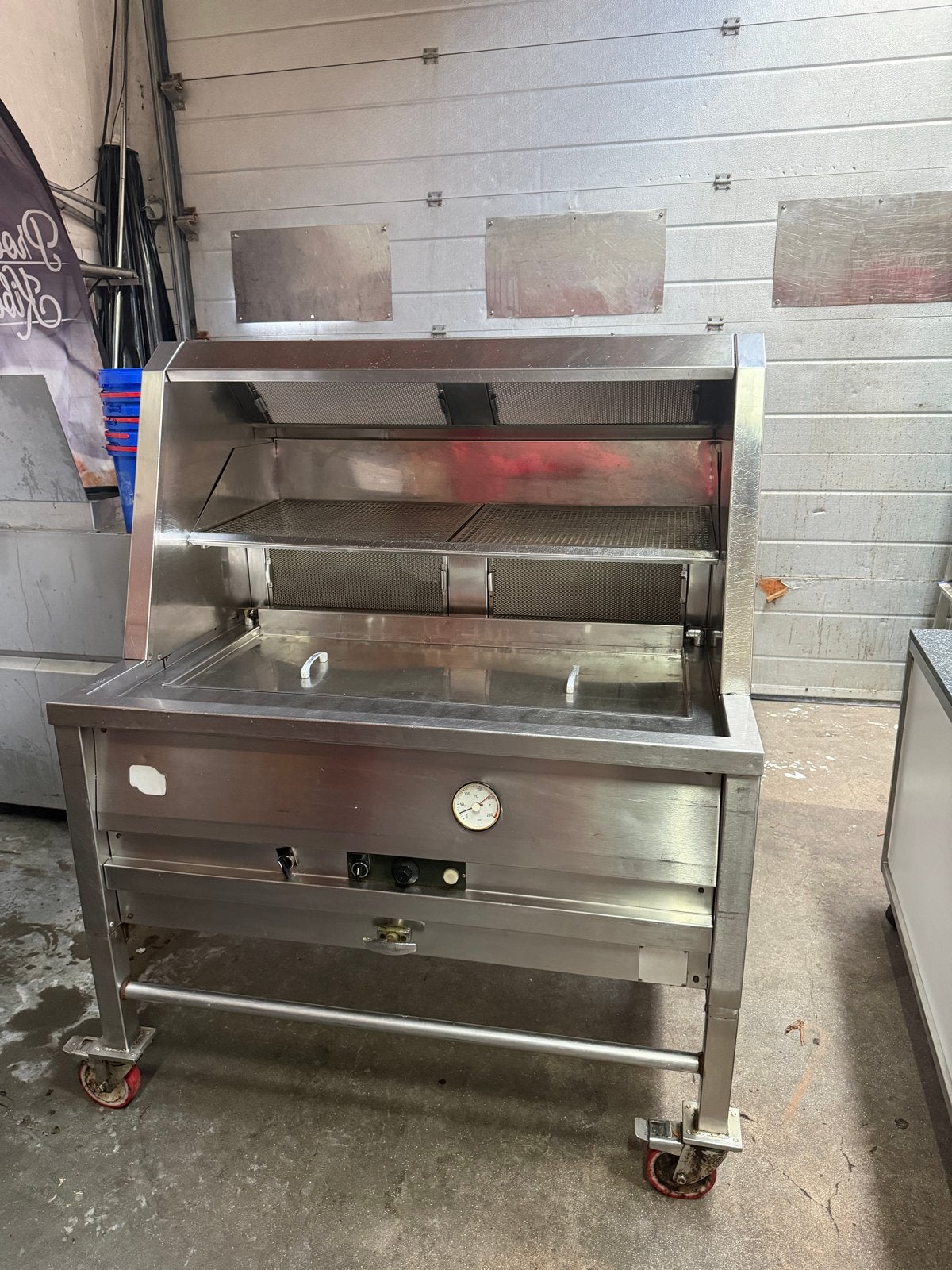 Smitto Elektrische Pan 380V 100x45 cm - Horeca Grill, Zakelijke goederen, Ophalen, Gebruikt, Fornuis, Frituur en Grillen