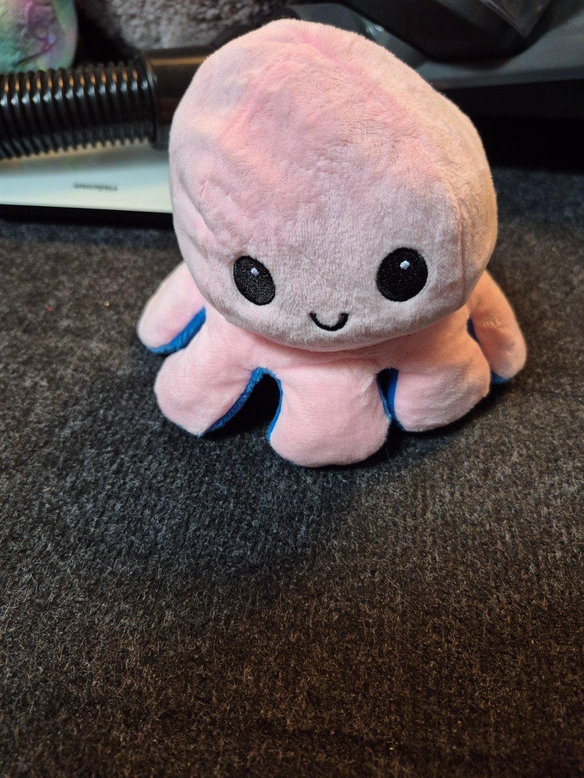omkeerbare octopus knuffel roze / blauw, Kinderen en Baby's, Speelgoed | Knuffels en Pluche, Ophalen of Verzenden, Zo goed als nieuw