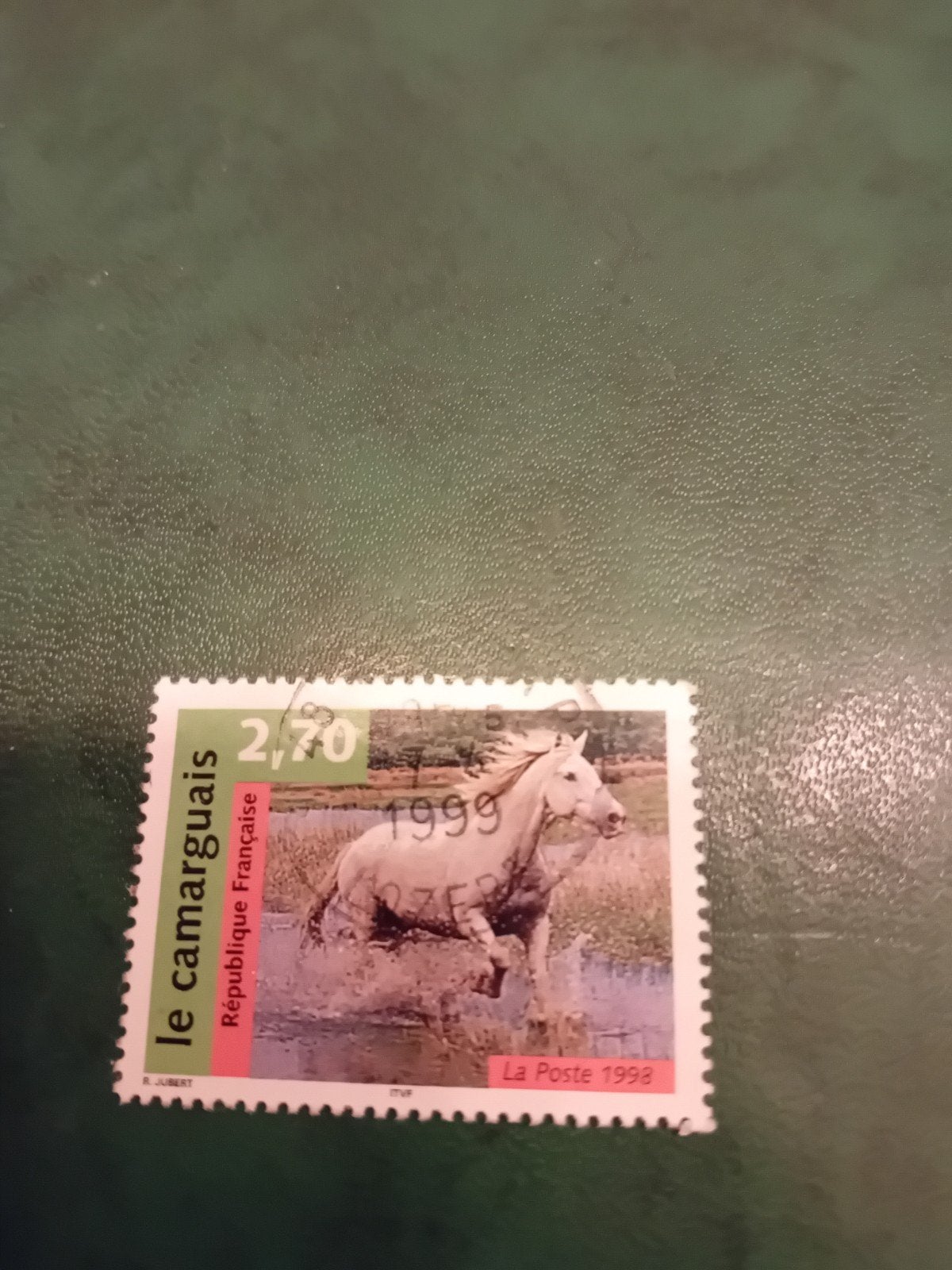 Frankrijk postzegel 1999 - Le Camarguais paard, Ophalen of Verzenden, Gestempeld