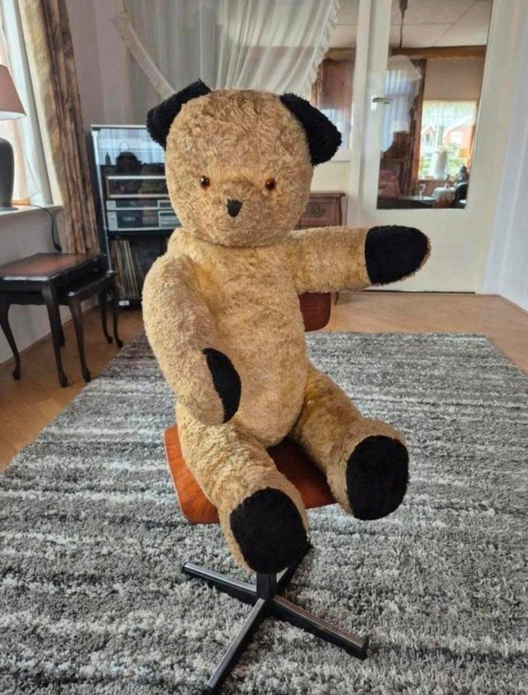 Teddybeer vinted 71 cm hoog, Ophalen of Verzenden, Gebruikt, Stoffen beer, Overige merken