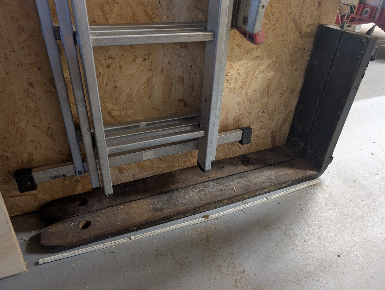 Lepels heftruck 100cm, Ophalen