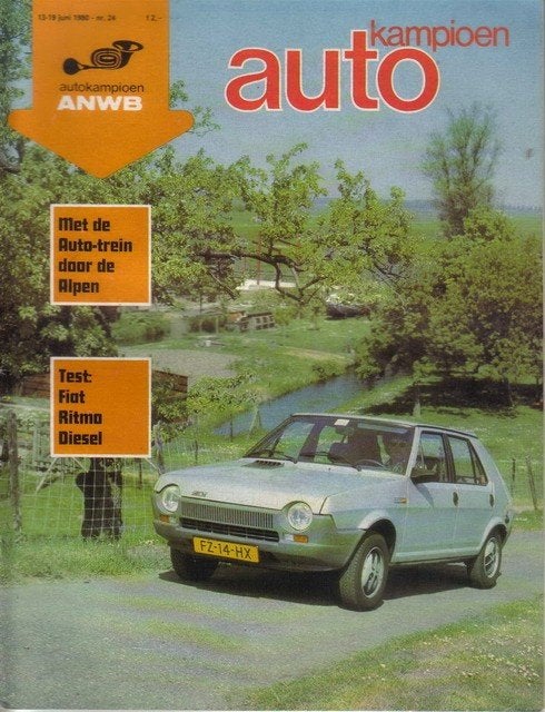 Autokampioen 24 1980 : Fiat Ritmo - Chevrolet Blazer - Lotus, Ophalen of Verzenden, Gelezen, Algemeen