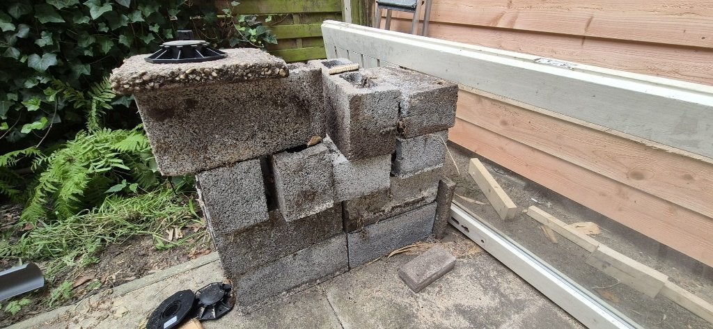 Betonblokken, Ophalen, Gebruikt, Beton