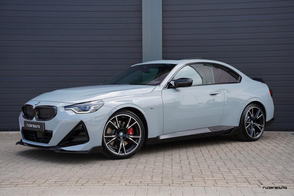 BMW 2-serie Coupé M240i xDrive | Schuifdak | M-sportstoelen, Auto's, Automaat, Lichtsensor, Gebruikt, 4 stoelen
