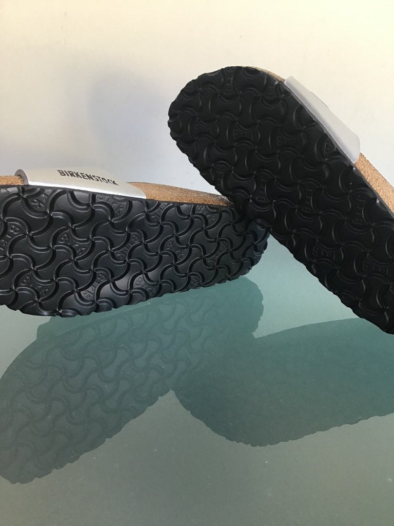 Birkenstock 36 Madrid zilver Nieuw | Gratis verzenden, Slippers, Overige kleuren, Verzenden, Nieuw