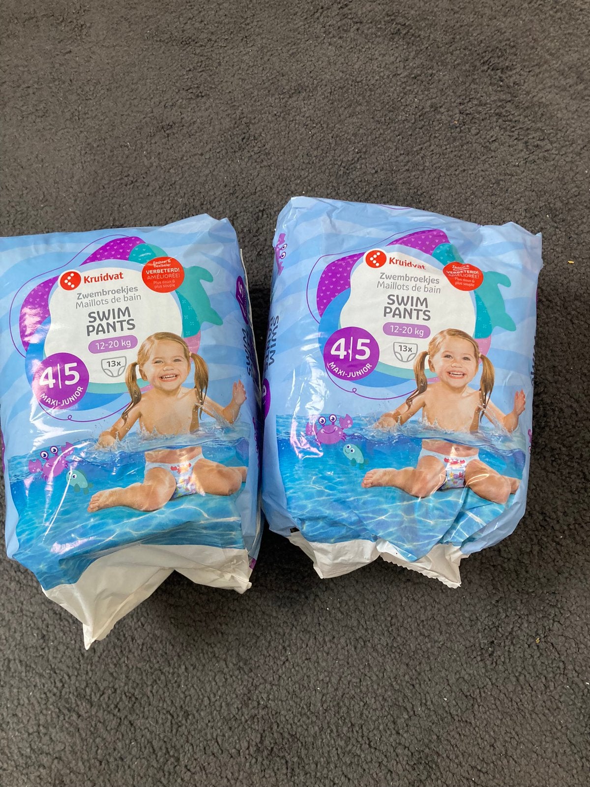 Kruidvat zwembroekjes (luiers) 4/5 maxi junior, Ophalen of Verzenden, Nieuw, Jongetje of Meisje, Zwemluier