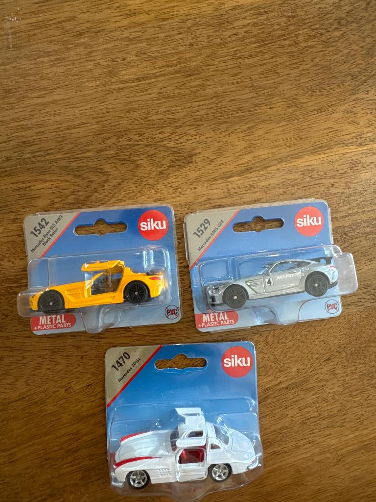 3x Siku Mercedes, Ophalen of Verzenden, Nieuw, Bus of Vrachtwagen, SIKU