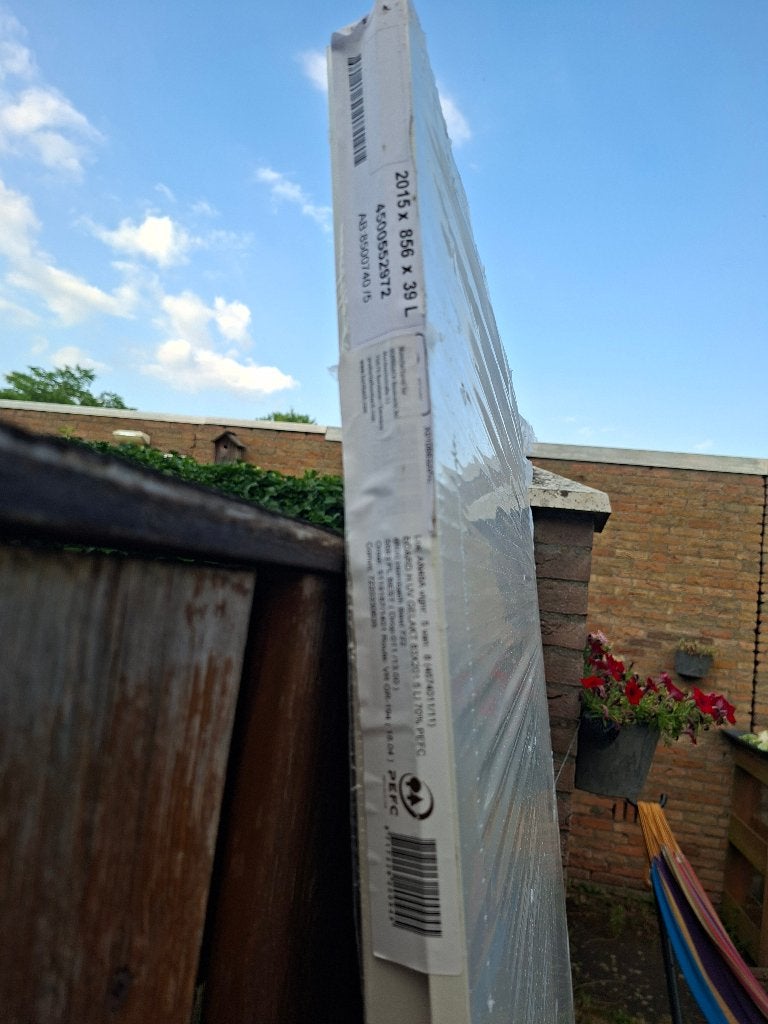 Nieuw: Binnendeur Opdek Wit (Links), Ophalen, 80 tot 100 cm, Binnendeur, Nieuw