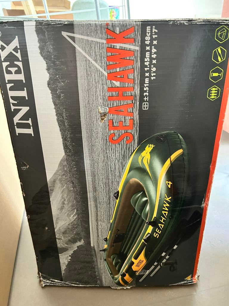 Seahawk 4 boot met pomp en peddels, Ophalen, Zo goed als nieuw, Overige typen