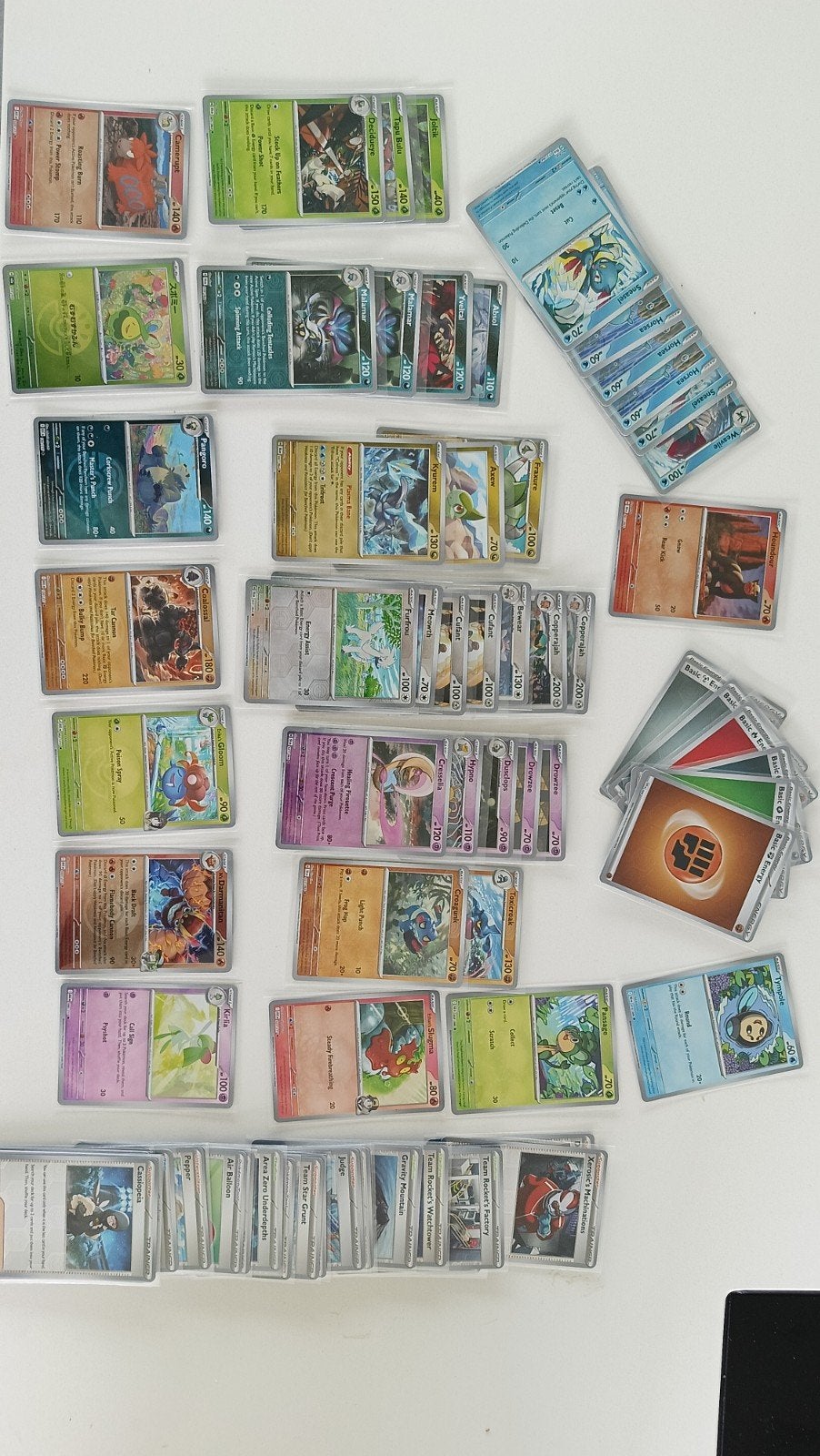 Pokémon kaarten: ( pokebal ) Holo's, Pokémon (los/set), Ophalen of Verzenden, Gebruikt, Meerdere kaarten, Foil