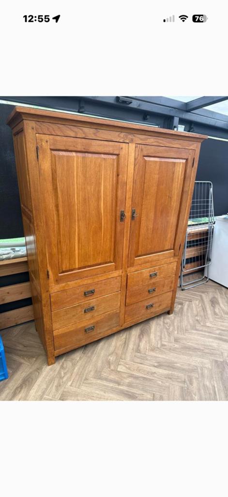 Houten eiken kast, Ophalen of Verzenden