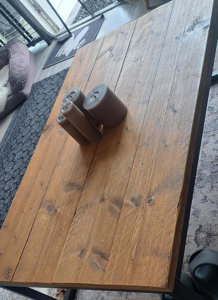 Salontafel Lx115 Bx70 Hx40 - Industrieel Design, Overige houtsoorten, Gebruikt, 100 tot 150 cm, Industrieel
