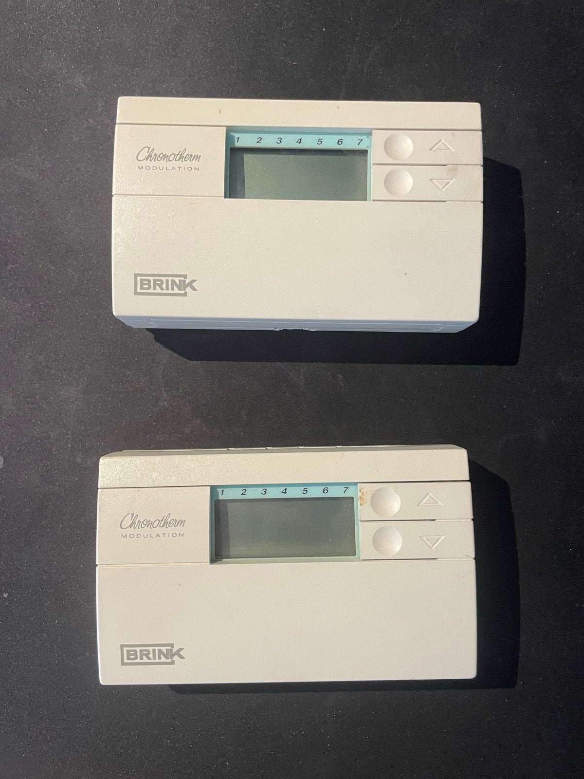 2x Brink Allure B40 Chronotherm Modulatie Thermostaat, Ophalen, Gebruikt