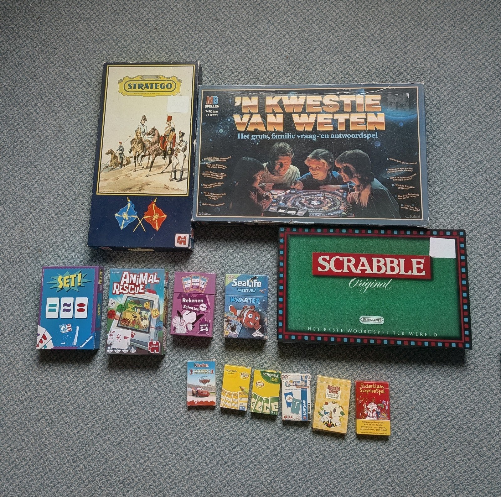 Diverse bord- en kaartspellen (Stratego, Scrabble, etc.), Ophalen, Gebruikt, Diverse, Een of twee spelers