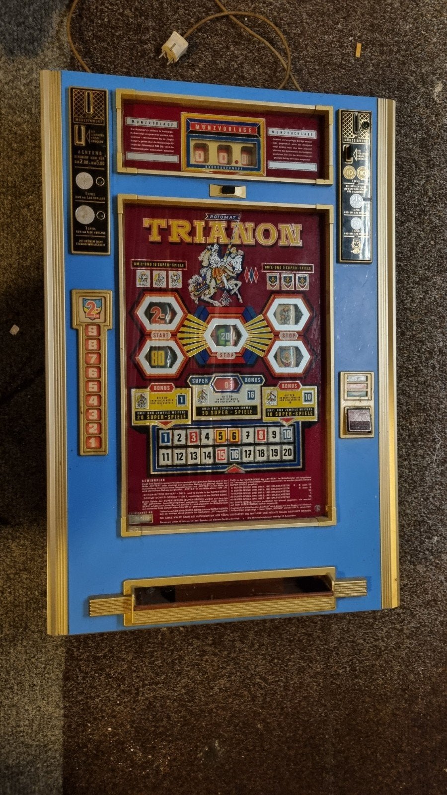 Vintage Rotomat Trianon gokkast, Verzamelen, Overige munten, Ophalen of Verzenden, Gebruikt