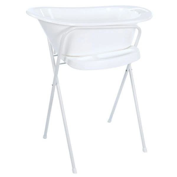 Babybadje met standaard en accessoires, Kinderen en Baby's, Gebruikt, Badje, Standaard, Ophalen