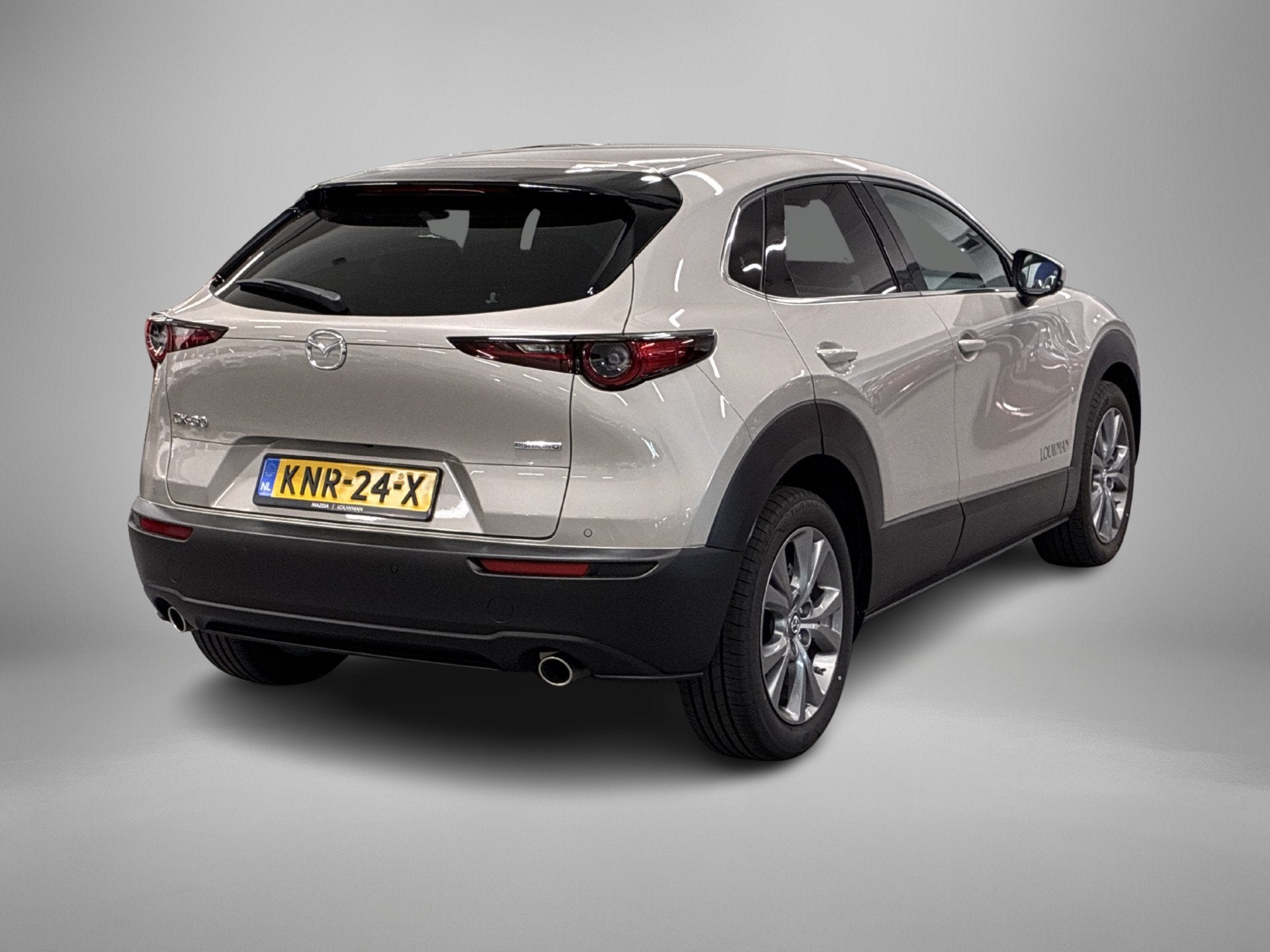 Mazda CX-30 2.5 e-SkyActiv-G M Hybrid Exclusive-Line Busines, Auto's, 12 maanden, Zwart, 4 cilinders, Automatische klimaatregeling