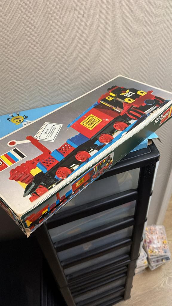 Lego 181 Trein uit 1972 - Compleet met doos en inlay, Lego, Ophalen of Verzenden, Zo goed als nieuw, Compleet