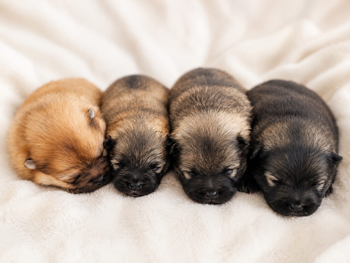 Pomeriaan pups, Keeshond, 8 tot 15 weken, Meerdere, Meerdere dieren