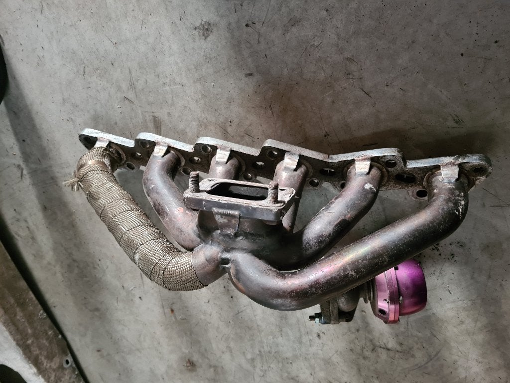 RB25DET top mount turbo spruitstuk met externe wastegate T3, Auto-onderdelen, Ophalen of Verzenden, Gebruikt, Nissan