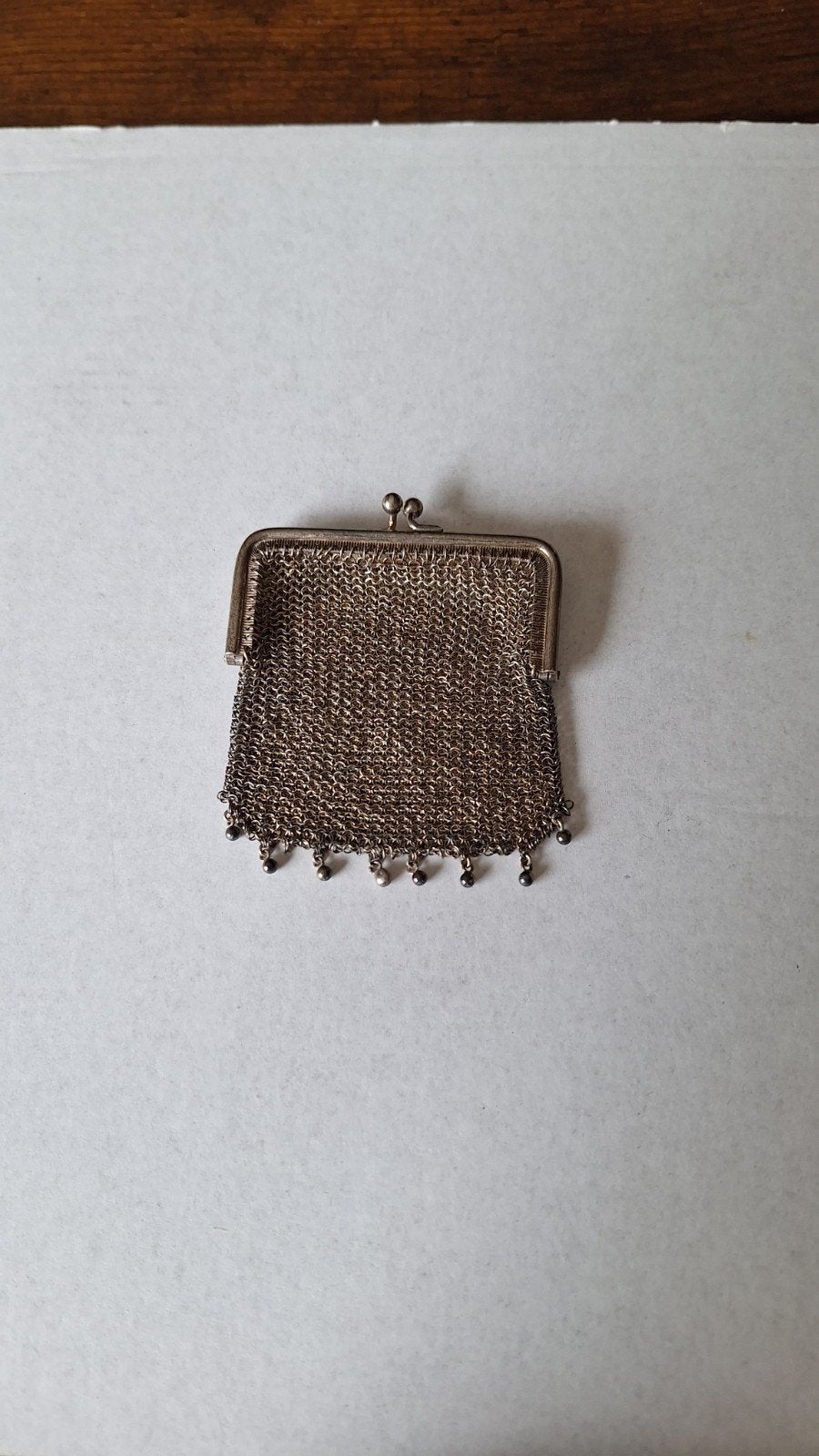 Antieke zilveren beurs/portemonnee, Antiek en Kunst, Ophalen of Verzenden, Zilver