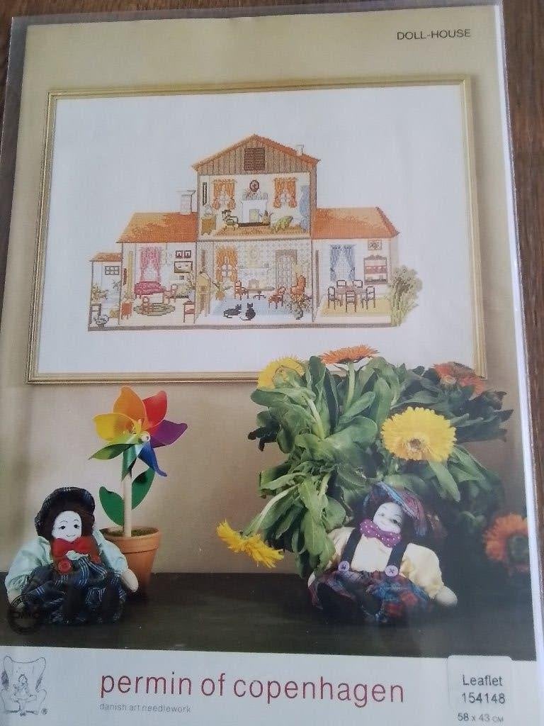 Borduurpatroon van permin doll house, Ophalen of Verzenden, Zo goed als nieuw, Handborduren, Patroon