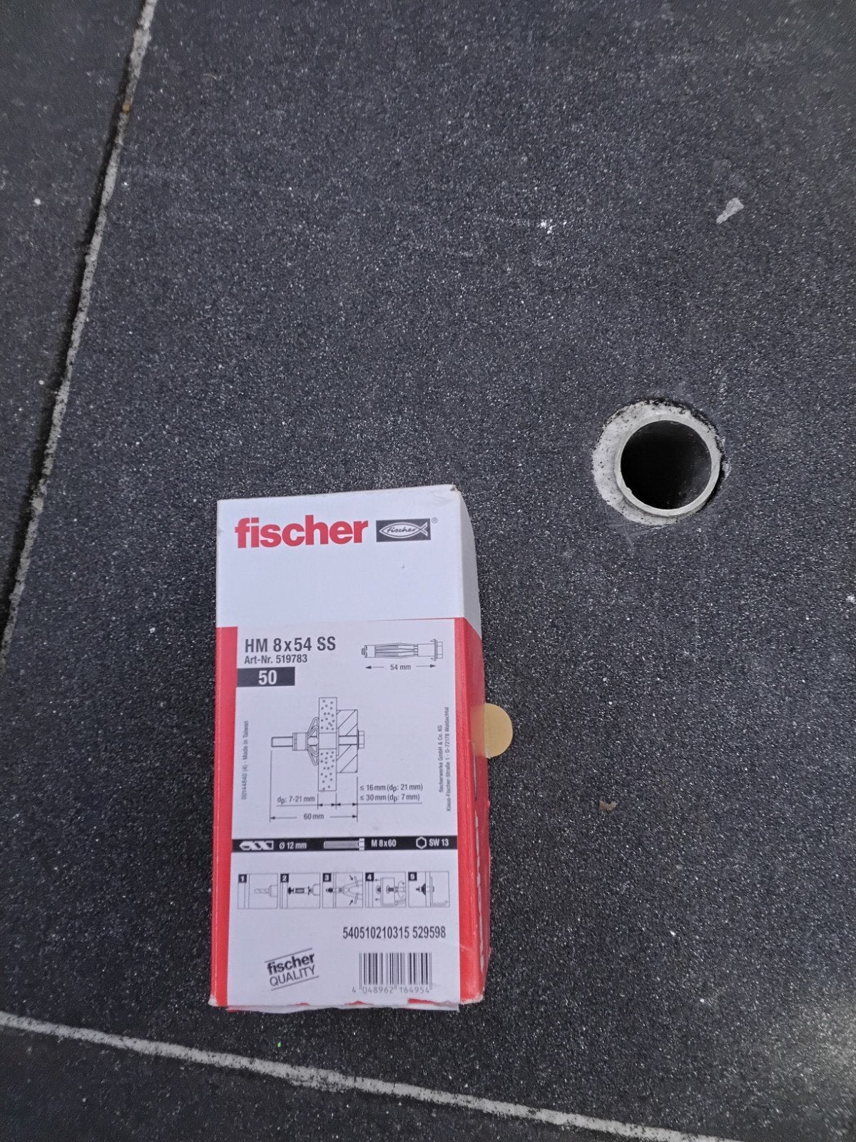 Fischer HM 8x54 SS pluggen - 14 stuks, Ophalen of Verzenden, Nieuw, 50 tot 100 mm, Pluggen
