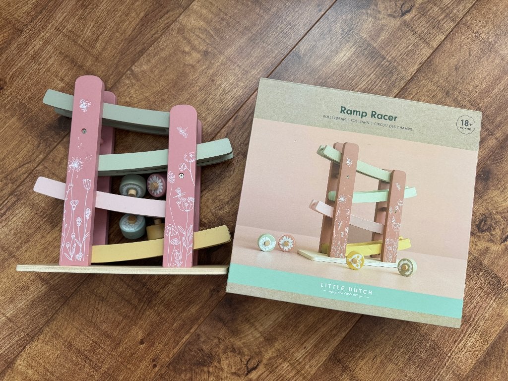 Little Dutch Ramp Racer / houten rollerbaan – met doos, Ophalen of Verzenden, Zo goed als nieuw