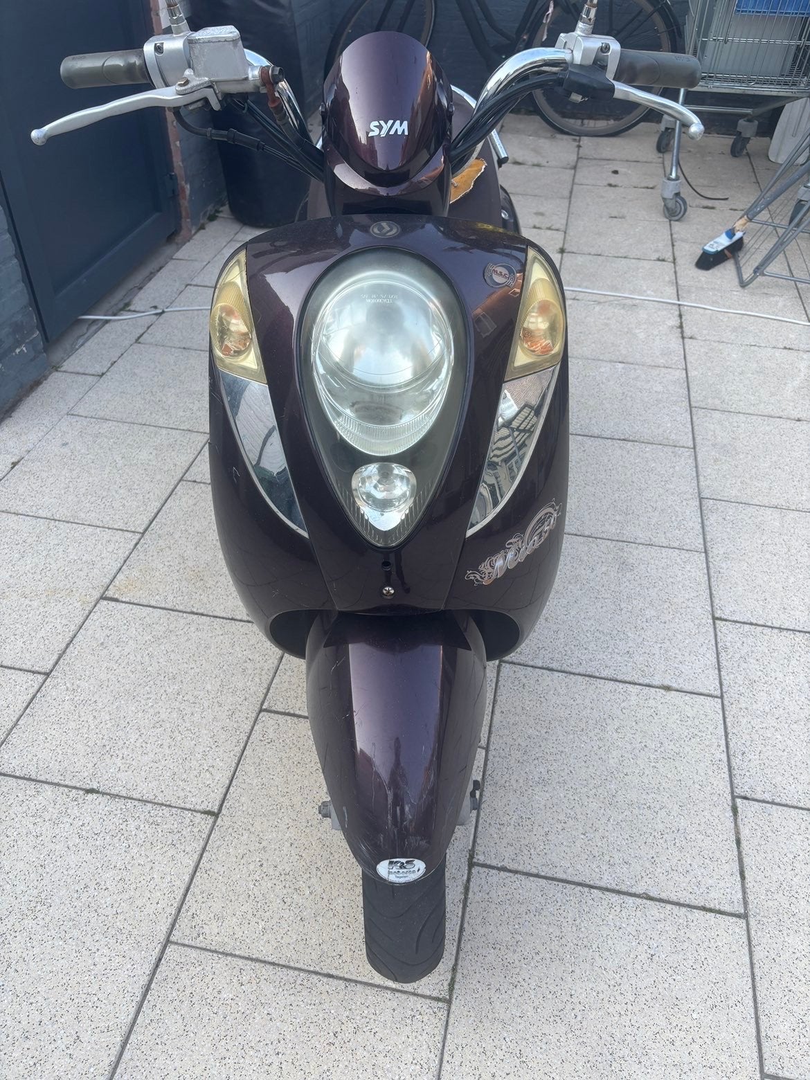 SYM Mio Scooter - Paars/Bruin - Gebruikt, Mio, Gebruikt, Maximaal 45 km/u, Ophalen of Verzenden