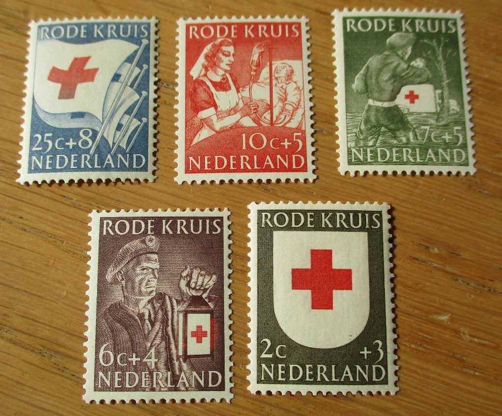 Nederland, toeslagserie Rode Kruis 1953, Verzenden, Na 1940, Postfris