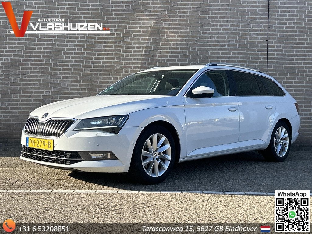 Skoda Superb Combi 1.6 TDI Style Business | Stoelverwarming, Stof, Gebruikt, 4 cilinders, Wit
