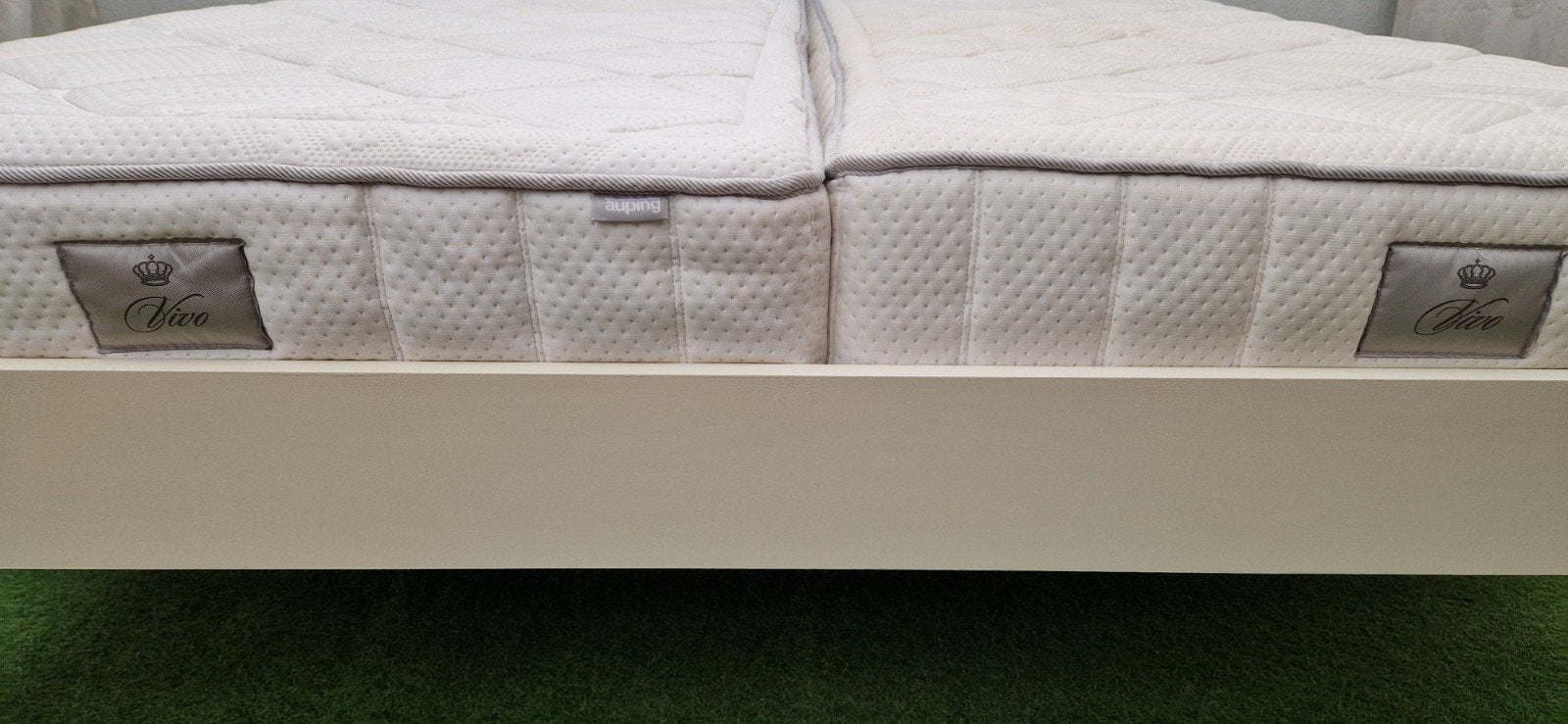 Auping Auronde Bed 180x210cm 48cm Hoog, Huis en Inrichting, Ophalen, ., Wit, Tweepersoons
