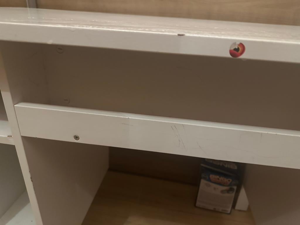 Wit kinderbureau met opbergruimte, Ophalen, Opbergruimte, Gebruikt, Overige merken