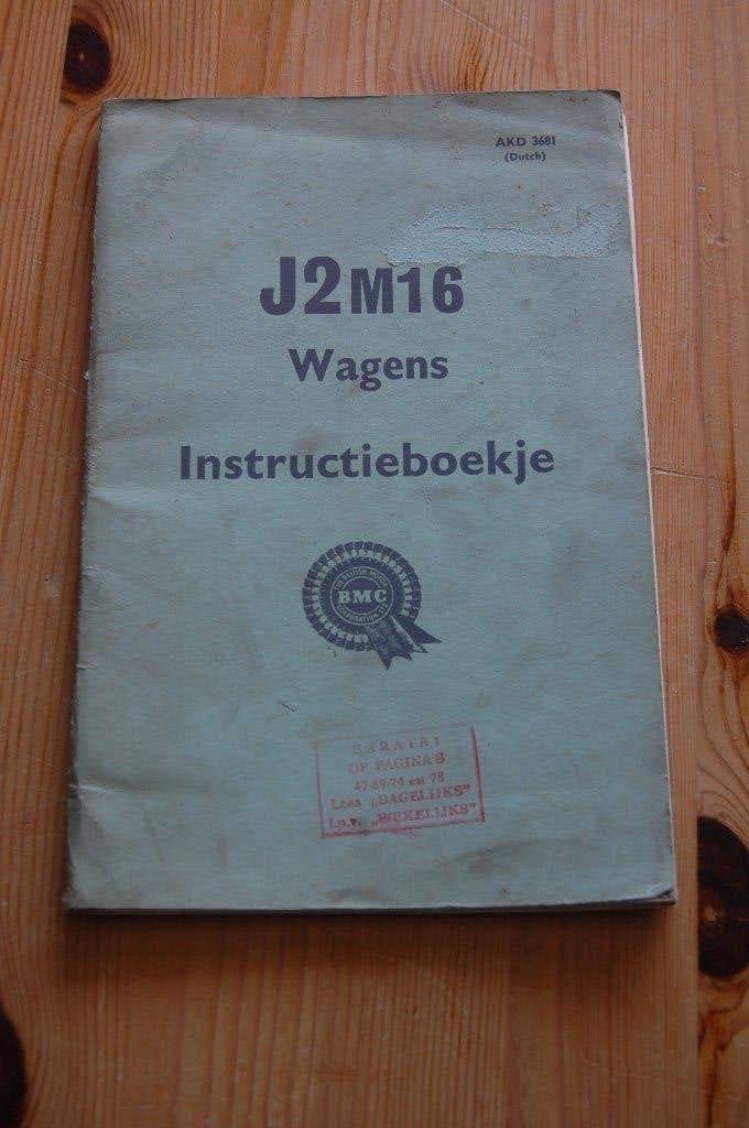 Austin J2M16 instruktieboekje, Ophalen of Verzenden, Overige merken