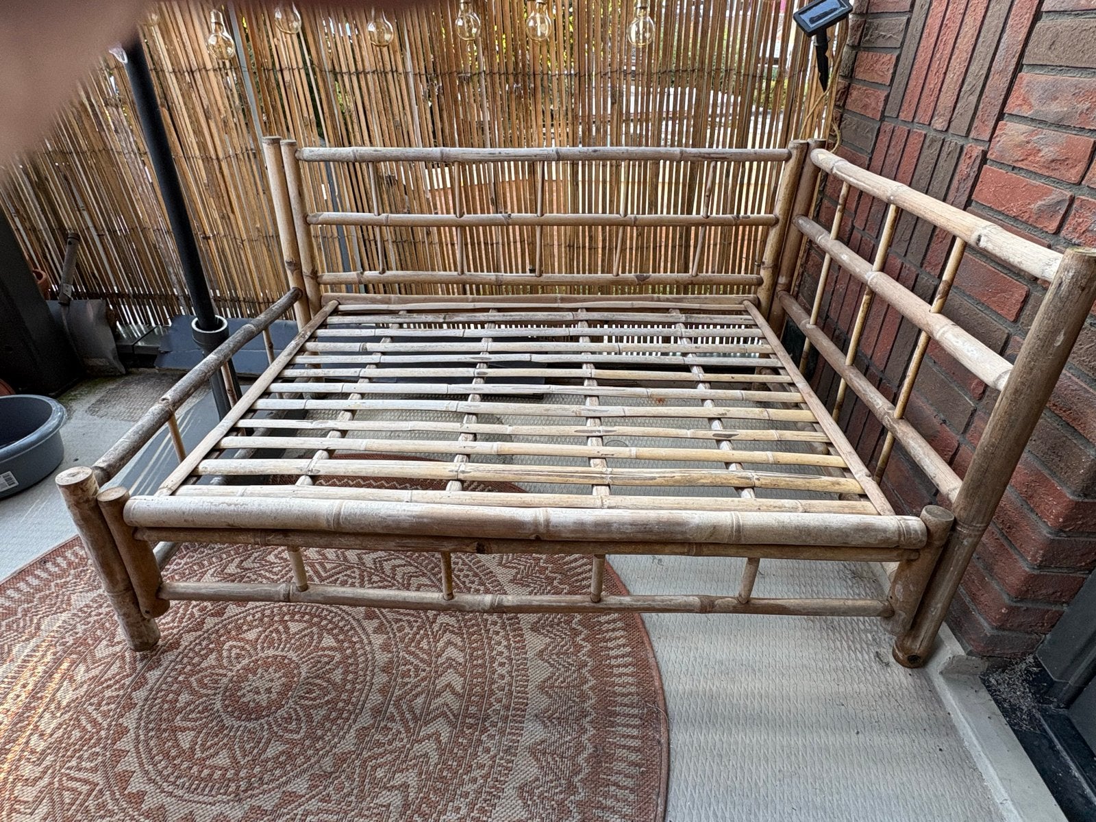 Bamboe loungebank / bed - perfect voor buiten, Ophalen