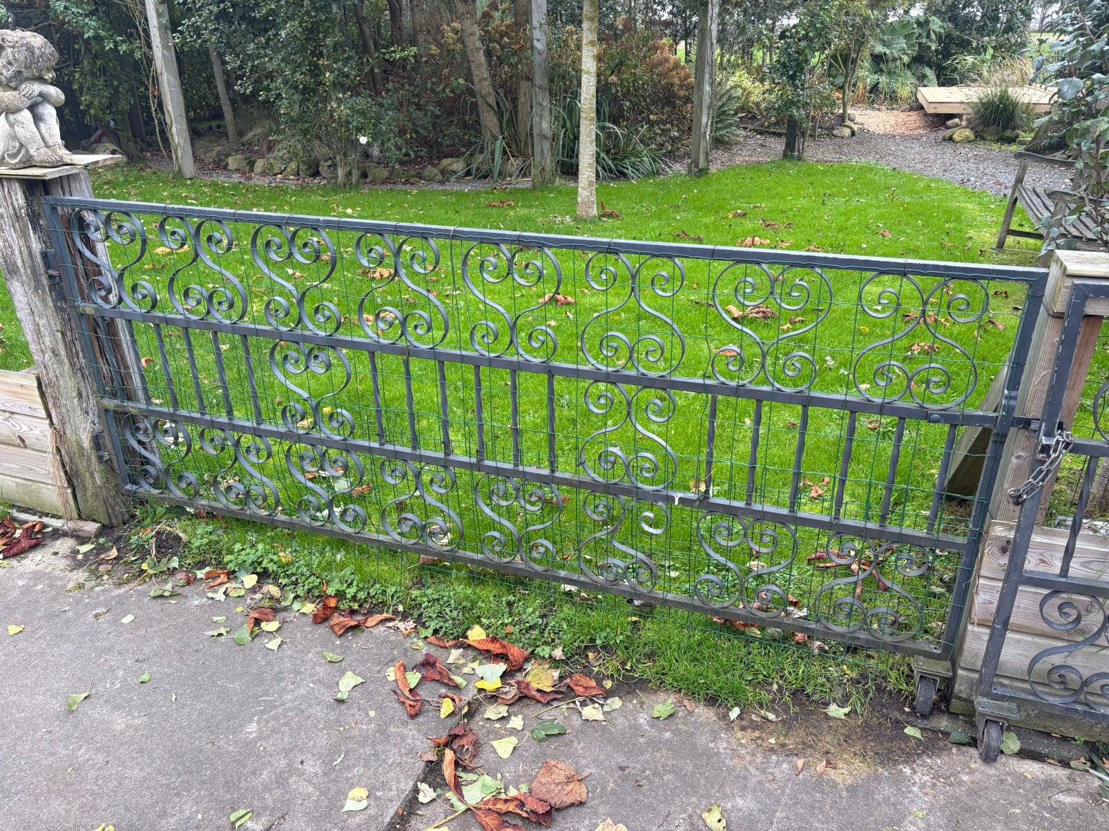 Tuinpoort draaihek, Ophalen of Verzenden, Gebruikt, IJzer, Sierhekwerk