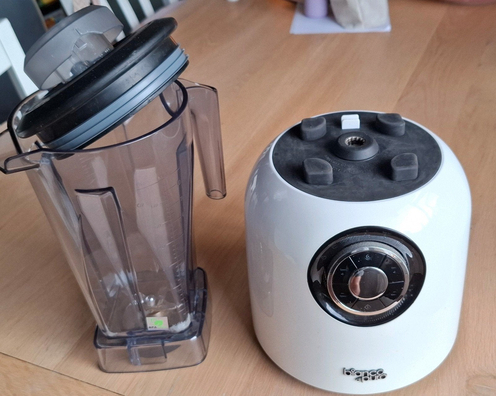 Bianco di Puro blender, Witgoed en Apparatuur, Blenders, Ophalen, Zo goed als nieuw, Blender