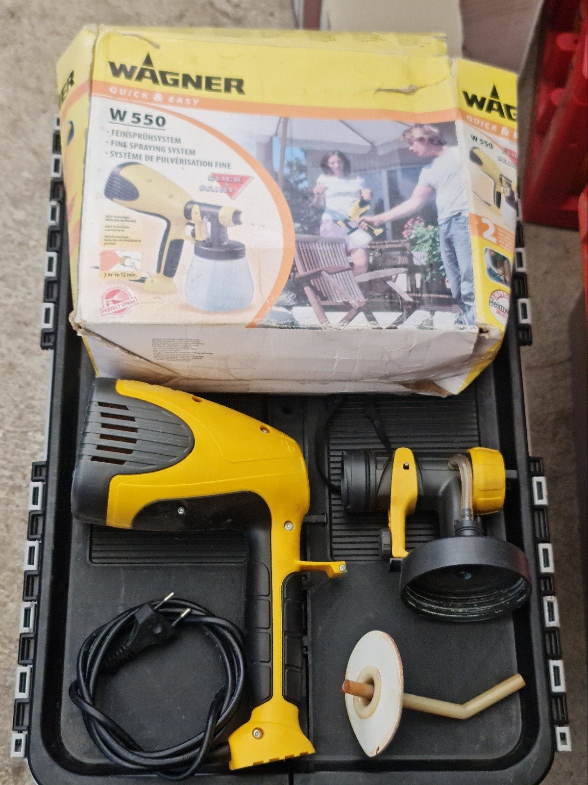 Wagner W550 Verfspuit - Zo goed als nieuw, Ophalen of Verzenden, Zo goed als nieuw, Verfspuit of Verfpomp